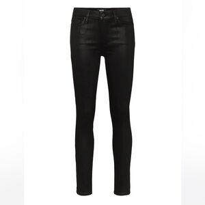 Paige Black Coated Pants